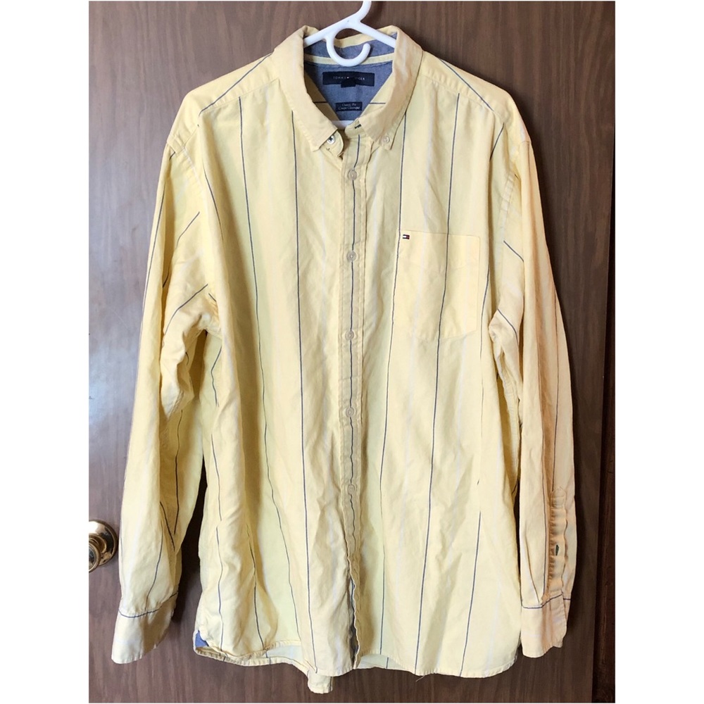 Pale Yellow Tommy Hilfiger Shirt - Picture 1 of 12